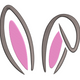 Bunny Ears Embroidery Design, Easter Machine Embroidery Pattern, Instant Download
