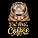But First, Machine Embroidery Pattern, Instant Download
