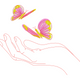 Butterflies and Hand Embroidery Design, Machine Embroidery Pattern, Instant Download