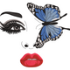 Butterfly Face Embroidery Design, Instant Download