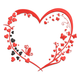 Butterfly Floral Heart Embroidery Design, Instant Download