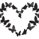Butterfly Heart Wreath Embroidery Design, Nature Love Machine Embroidery Pattern, Instant Download