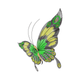 Butterfly Embroidery Design, Spread Wing Garden Pattern, Instant Download