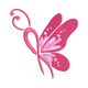 Butterfly Ribbon Embroidery Design, Instant Download