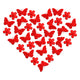 Butterfly & Flower Heart Embroidery Design, Instant Download