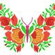 Butterfly with Floral Embroidery Design, Instant Download