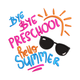 Bye Bye Preschool Hello Summer Embroidery Design, Kids End of Year, Instant Download