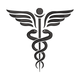 Caduceus Medical Symbol Embroidery Design, Instant Download