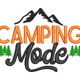 Camping Mode Embroidery Design, Instant Download