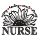 Caring Healing Smart Strong Nurse Embroidery Design, Instant Download