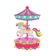 Carousel Unicorn Embroidery Design, Girls Machine Embroidery Pattern, Instant Download