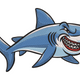 Cartoon Shark Embroidery Design V2, Instant Download