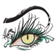 Cat Eye Illusion Embroidery Design, Instant Download
