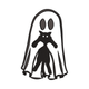 Cat Inside Ghost Embroidery Design, Halloween Cat Machine Embroidery Pattern, Instant Download