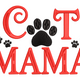 Cat Mama Embroidery Design, Instant Download