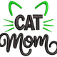 Cat Mom Embroidery Design, Mother's Day Pattern, Instant Download