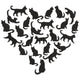 Cat Silhouette Heart Embroidery Design, Instant Download