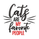 Cats Are My Favorite People Embroidery Design, Instant Download