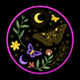 Celestial Butterfly Moon Embroidery Design, Machine Embroidery Pattern, Instant Download