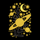 Celestial Planets Embroidery Design, Machine Embroidery Pattern, Instant Download