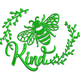 Bee Kind Embroidery Design, Honeybee Wreath Machine Embroidery Pattern, Instant Download