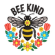 Charming Bee Kind Embroidery Design, Machine Embroidery Pattern, Instant Download