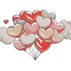 Charming Heart Balloon Embroidery Design, Instant Download