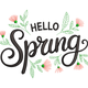 Charming Hello Sprung Embroidery Design, Spring Has Sprung Machine Embroidery Pattern, Instant.