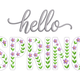 Charming Hello Spring Embroidery Design, Machine Embroidery Pattern, Instant Download