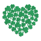 Charming Shamrock Heart Embroidery Design, Instant Download