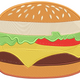 Cheeseburger Embroidery Design, Instant Download