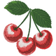 Cherry Trio Embroidery Design, Instant Download