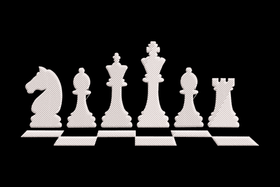 Chess Pieces Embroidery Design, Strategy Game Machine Embroidery Pattern, Instant Download
