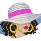 Chic Woman Embroidery Design, Fashion Beauty Machine Embroidery Pattern, Instant Download