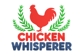 Chicken Whisperer Embroidery Design, Machine Embroidery Pattern, Instant Download