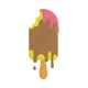 Chocolate Drip Popsicle Embroidery Design, Instant Download