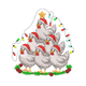 Christmas Chicken Tree Embroidery Design, Instant Download