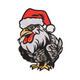Christmas Eagle Embroidery Design, Instant Download