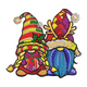 Christmas Gnome Couple Embroidery Design, Instant Download