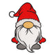 Christmas Gnome Embroidery Design, Instant Download