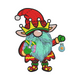 Christmas Gnome King Embroidery Design, Instant Download