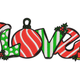 Christmas LOVE Embroidery Design, Instant Download