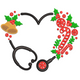 Christmas Nurse Heart Embroidery Design, Instant Download