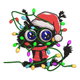 Christmas Owl Embroidery Design, Instant Download