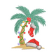 Christmas Palm Tree Embroidery Design, Instant Download