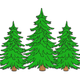 Christmas Pine Trees Embroidery Design, Instant Download