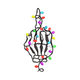 Christmas Skeleton Middle Finger Embroidery Design, Instant Download