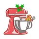 Christmas Stand Mixer Embroidery Design, Instant Download