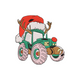 Christmas Tractor Embroidery Design, Farm Holiday Machine Embroidery, Instant Download