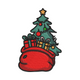 Christmas Tree in Santa Sack Embroidery Design, Instant Download